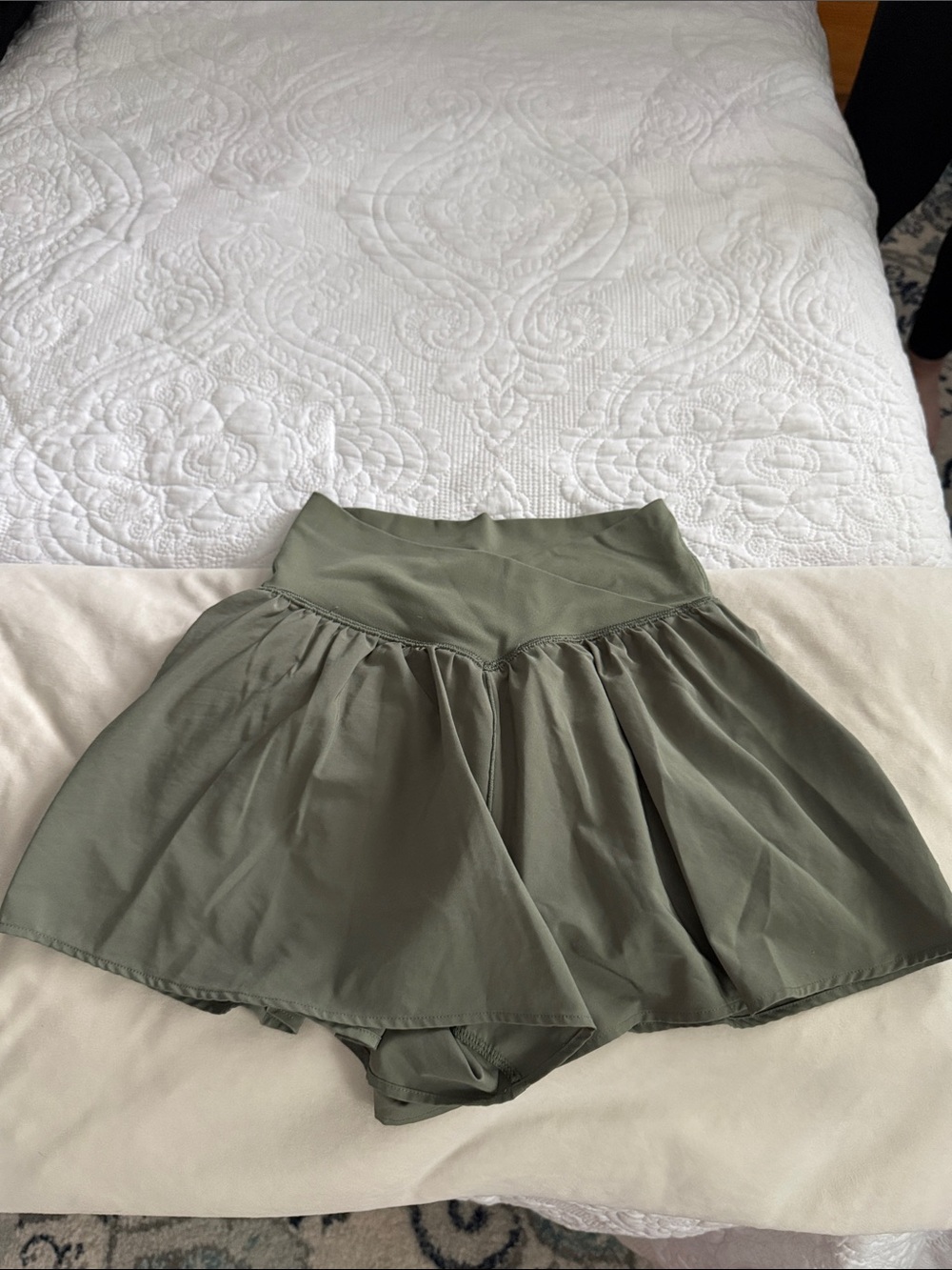 aerie Olive Green Circle Skirt